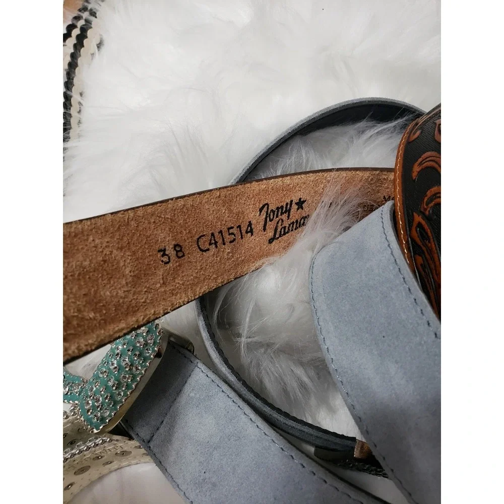 READ DESCRIPTION BROKEN PROJECT BELT LOT western rhinestone ariat cody james